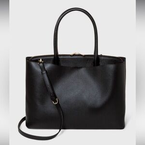 Modern dome tote bag- black- A New Day
